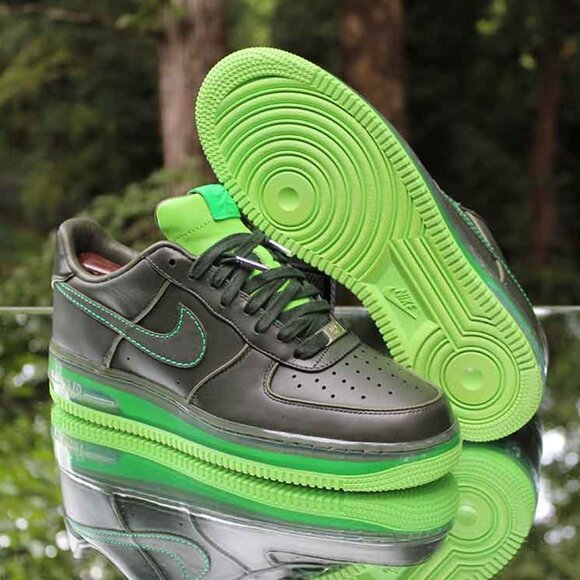 Nike Air Force 1 Supreme Max Air '07 Sample Dark Army SZ 10.5 316666-333 NWB - Picture 16 of 16